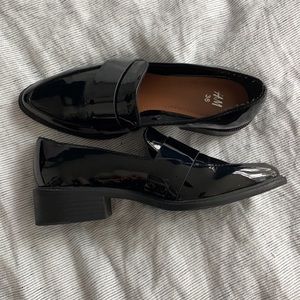 Patent loafers, like new condition, size 36